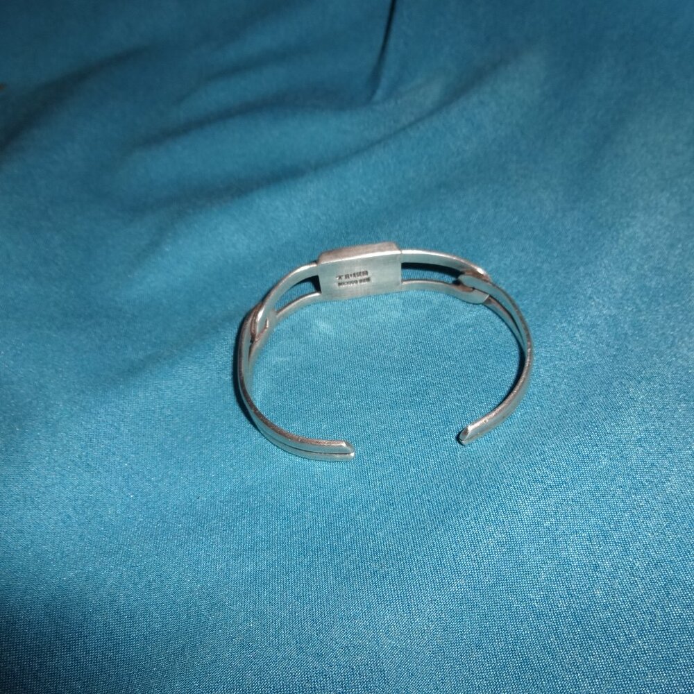 Vintage Taxco Mexico TR-122 925 Sterling Silver Cuff Bracelet - Picture 5 of 14